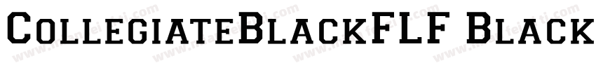 CollegiateBlackFLF BlackFLF字体转换